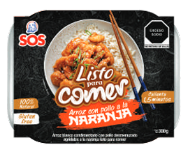 Arroz con pollo a la naranja Listo para comer